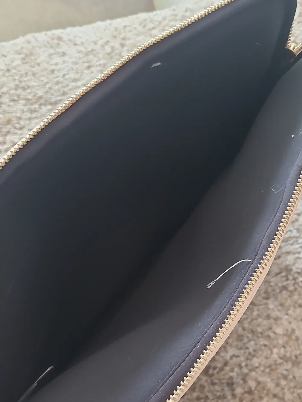 kate spade Rose Gold Glitter Laptop Sleeve